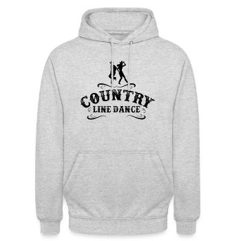 Ich kann kein Land haben - Unisex Hoodie - Hellgrau meliert - Vorne - Alina (178cm) & Michal (187cm)