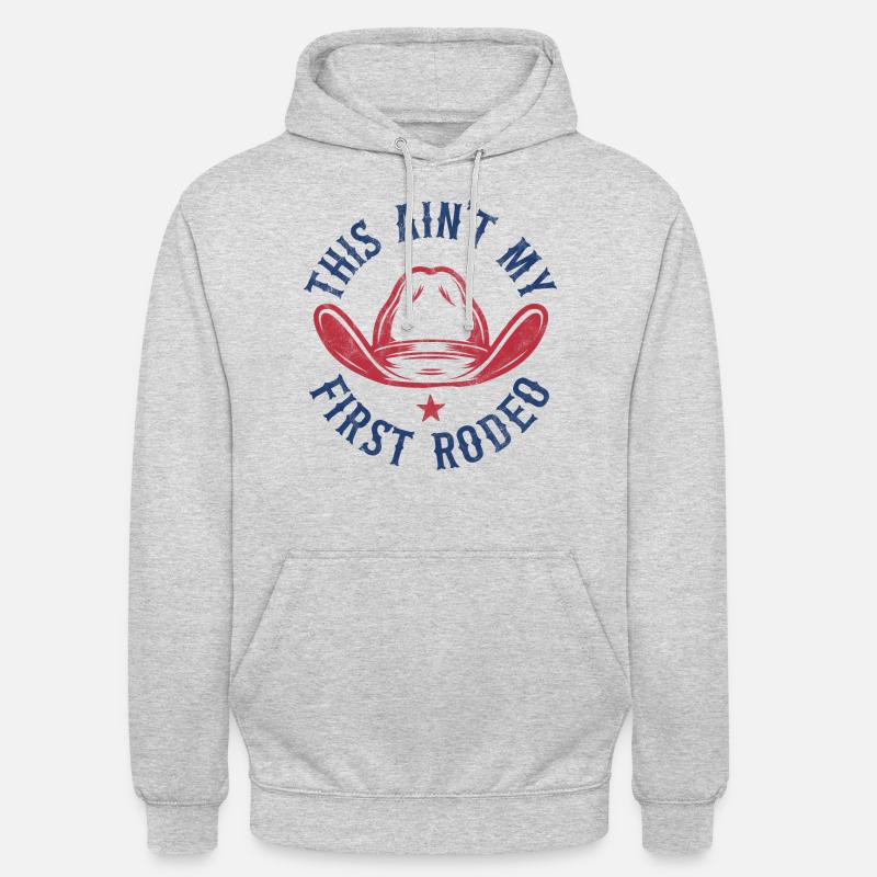 C’est mon premier rodéo - Sweat-shirt à capuche unisexe - gris clair chiné