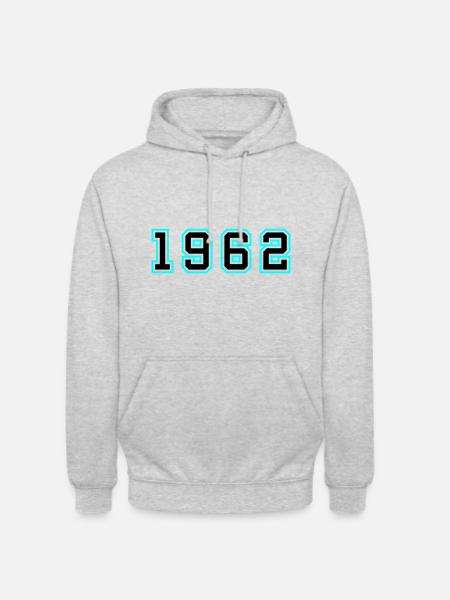 1962 Year Birthday - Unisex Hoodie - light heather grey