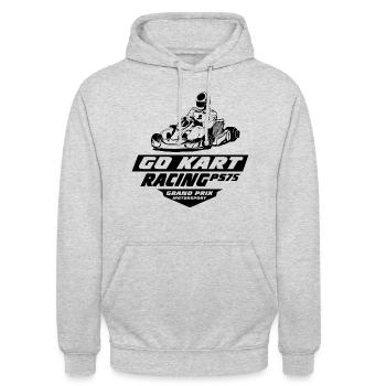 GoKart - Karting - Kart - Go Kart - Unisex Hoodie - light heather grey - Front - Alina (178cm) & Michal (187cm)