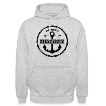 Sailing - Sailing - Sailing Ship - Maritime - Unisex Hoodie - light heather grey - Front - Alina (178cm) & Michal (187cm)
