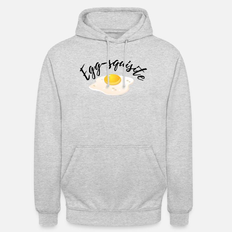 Egg-squisite - Sweat-shirt à capuche unisexe - gris clair chiné