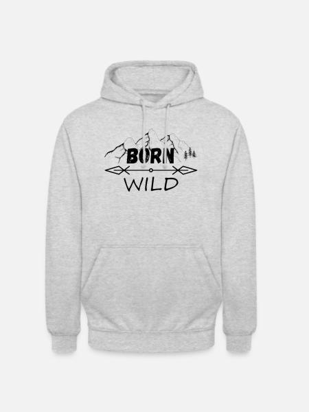 Born Wild - Unisex Hoodie - light heather grey