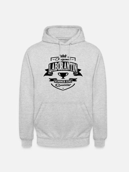 laborantin - Unisex Hoodie - Hellgrau meliert
