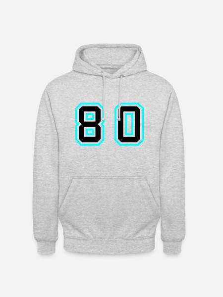 80 Number Symbol - Unisex Hoodie - light heather grey