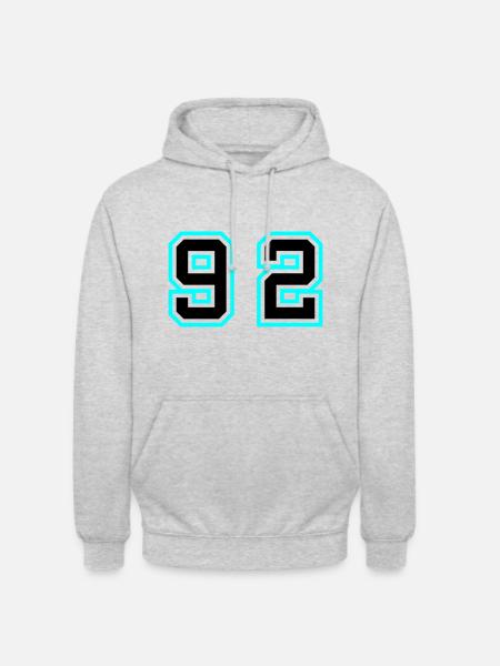 92 Number Symbol - Unisex Hoodie - light heather grey