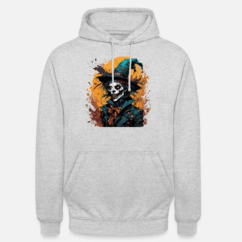 Vogelscheuche / Erntehelfer / Maisfeld / Feld - Unisex Hoodie - Hellgrau meliert