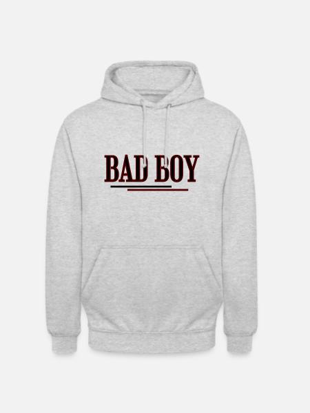 Bad Boy - Unisex Hoodie - Hellgrau meliert