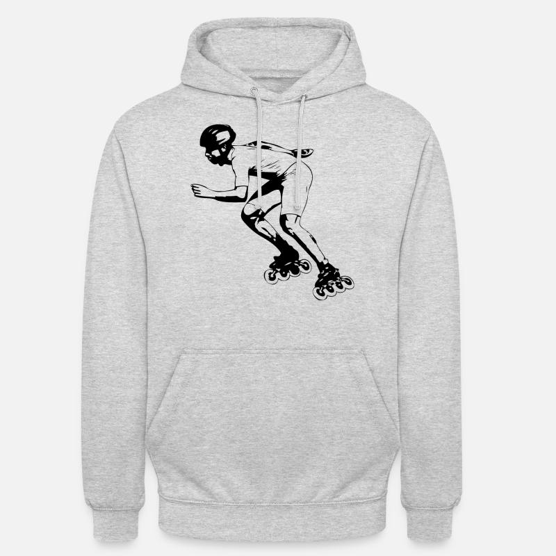 Inline skating - inline skates - Unisex Hoodie - light heather grey