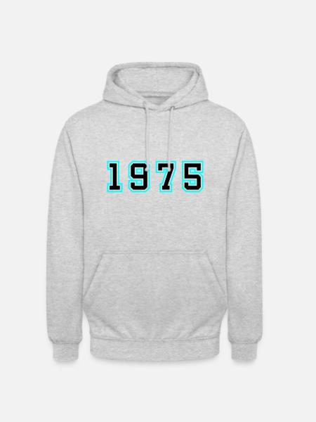 1975 Year Birthday - Unisex Hoodie - light heather grey