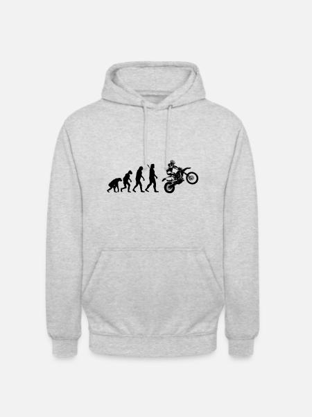 Enduro - Offroad - Unisex Hoodie - Hellgrau meliert