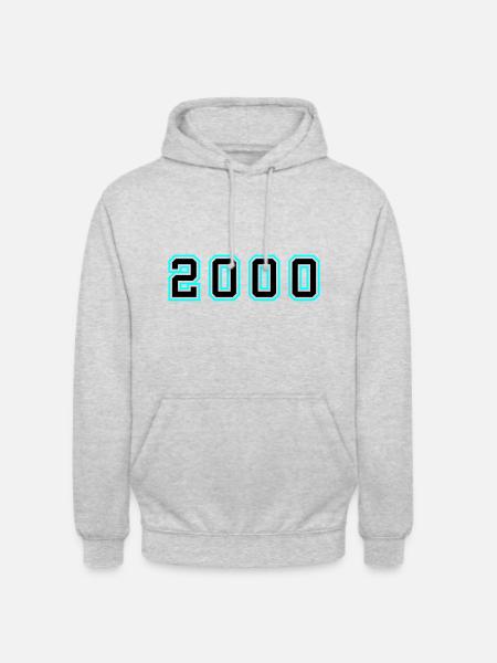 2000 Year Birthday - Unisex Hoodie - light heather grey