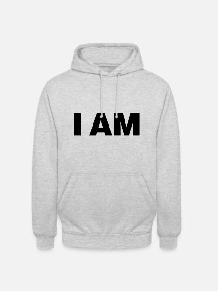 I am - Unisex Hoodie - light heather grey