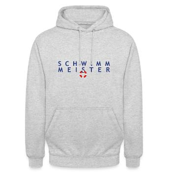 Schwimmmeister 9 - Unisex Hoodie - Hellgrau meliert - Vorne - Alina (178cm) & Michal (187cm)
