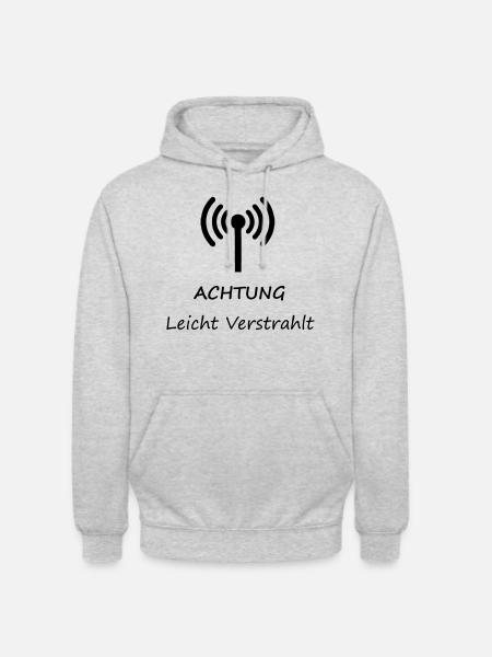Attention Léger - Sweat-shirt à capuche unisexe - gris clair chiné