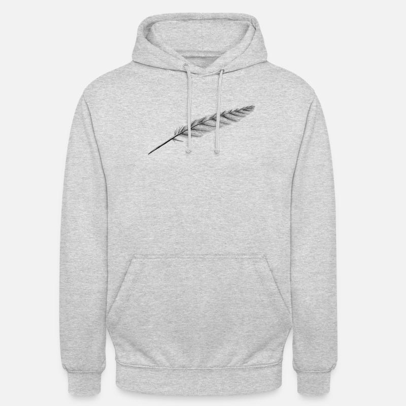 Plume bien sûr - Sweat-shirt à capuche unisexe - gris clair chiné