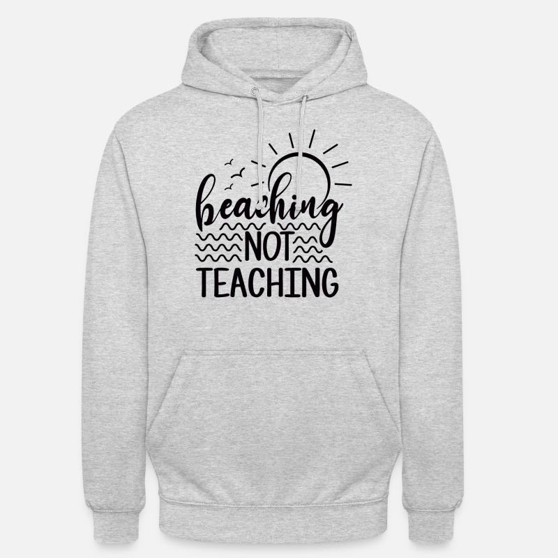 Beaching pas d’enseignement - Sweat-shirt à capuche unisexe - gris clair chiné