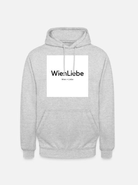 Wien Liebe - Unisex Hoodie - Hellgrau meliert