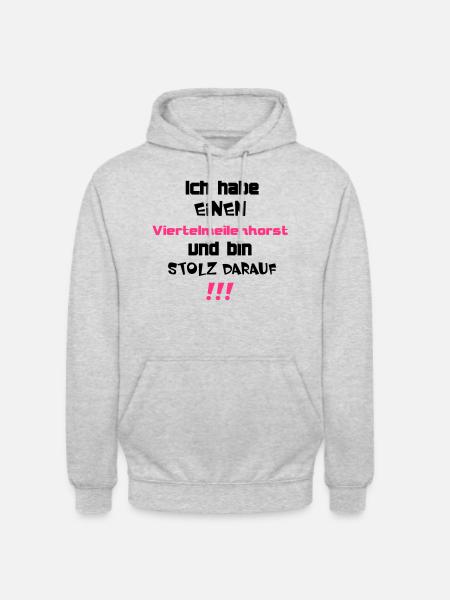 Viertelmeilenhorst - Unisex Hoodie - Hellgrau meliert