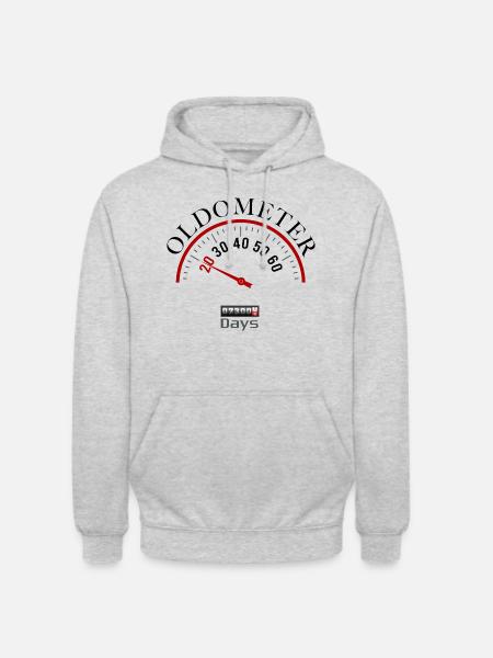 Oldometer 20th birthday - Unisex Hoodie - light heather grey