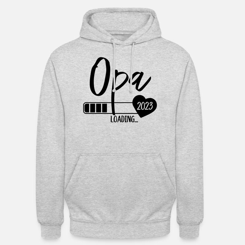 Opa 2023 - Unisex Hoodie - Hellgrau meliert