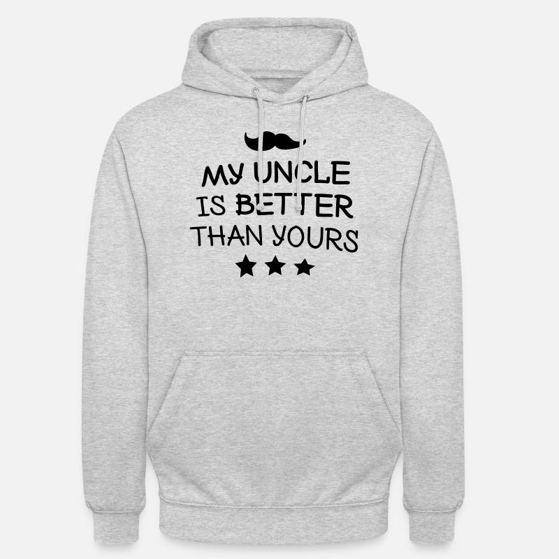 My Uncle mon oncle - Sweat-shirt à capuche unisexe - gris clair chiné