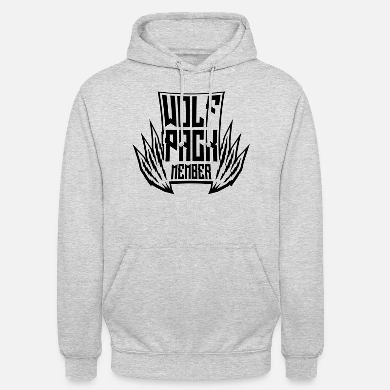 Équipe Wolf Pack - Sweat-shirt à capuche unisexe - gris clair chiné