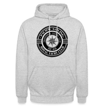 Sailing - Sailing - Sailing Ship - Maritime - Unisex Hoodie - light heather grey - Front - Alina (178cm) & Michal (187cm)