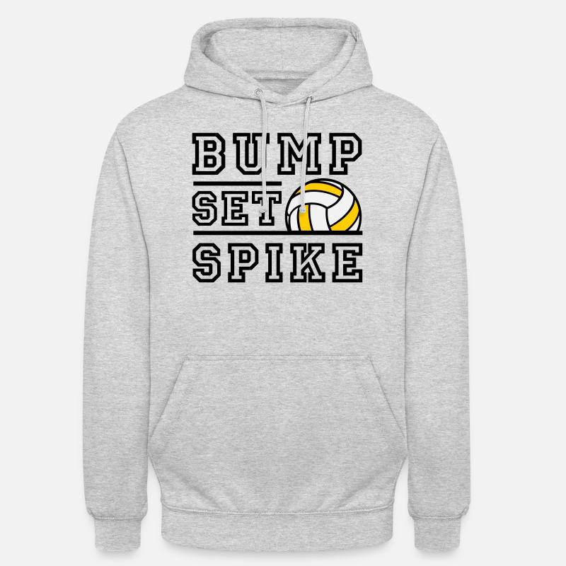 Bump Set Spike - Farbwechsel möglich - Unisex Hoodie - Hellgrau meliert