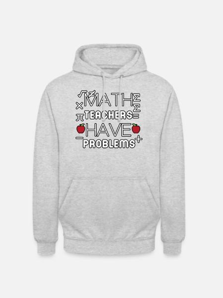 math teachers have problems - Unisex Hoodie - light heather grey