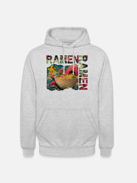 RAMEN KRAKEN - Unisex Hoodie - light heather grey