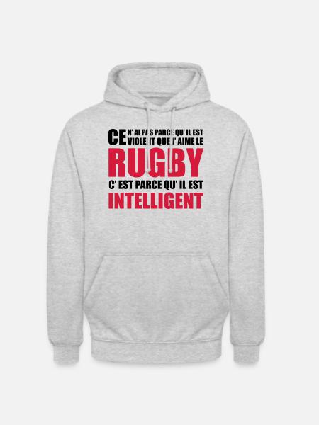 rugby - Unisex Hoodie - light heather grey