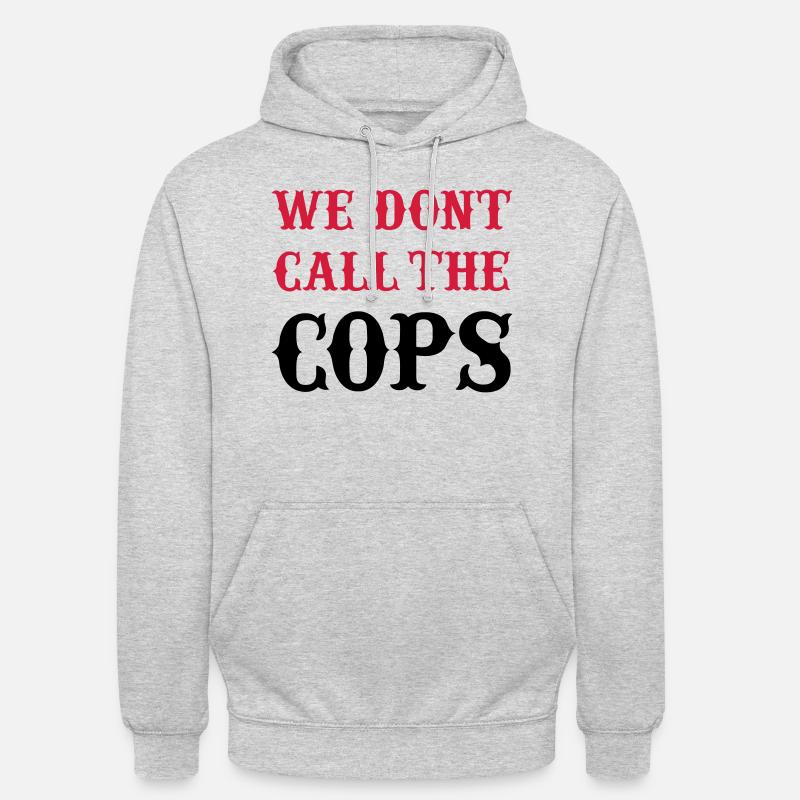 cops - Unisex Hoodie - Hellgrau meliert