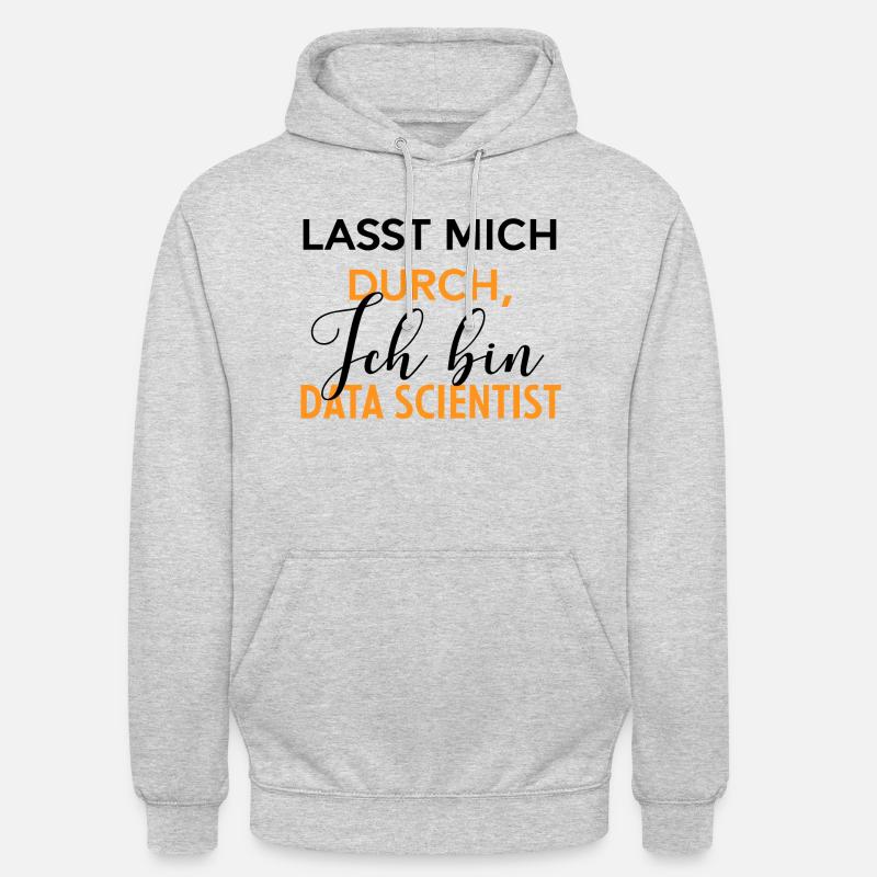 Data Scientist Datenanalyst Lustiges - Unisex Hoodie - Hellgrau meliert