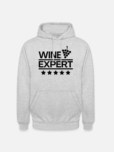 Wine Expert Sommelier - Unisex Hoodie - light heather grey