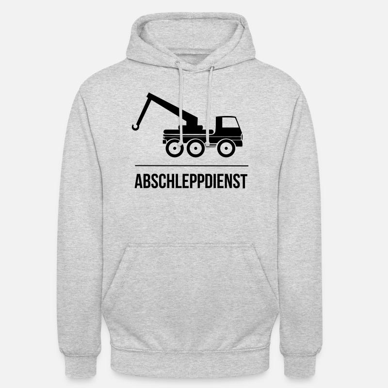 Abschleppdienst - Unisex Hoodie - Hellgrau meliert