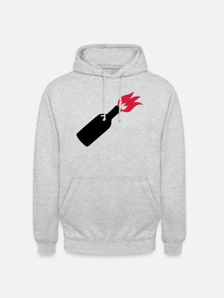 Molotow Cocktail - Unisex Hoodie - Hellgrau meliert