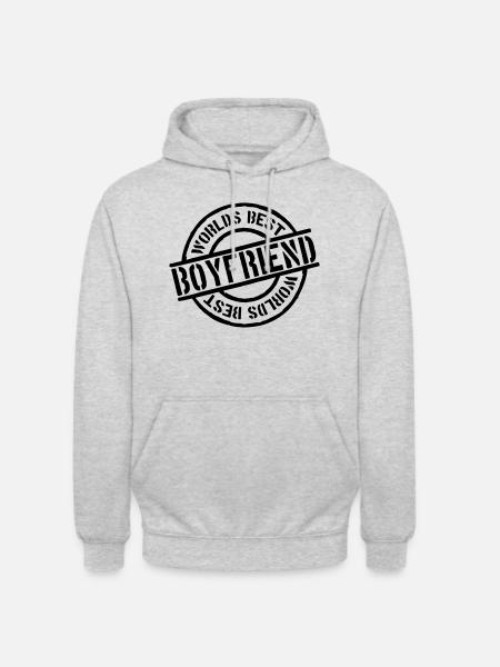 Stempel Worlds best Boyfriend - Unisex Hoodie - light heather grey