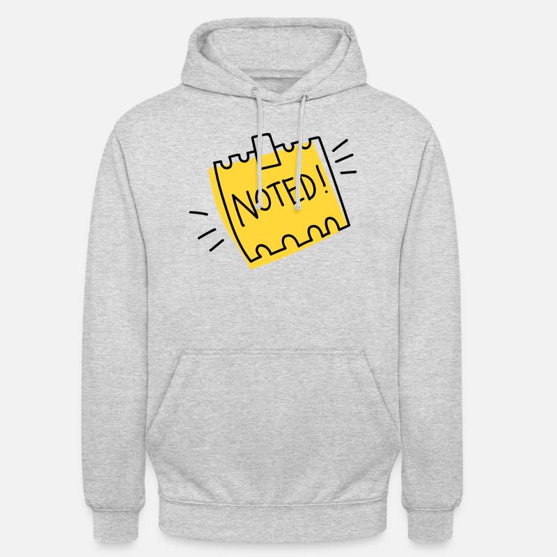 Note Note Note Sketch - Unisex Hoodie - light heather grey