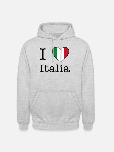 I love Italy - Unisex Hoodie - light heather grey