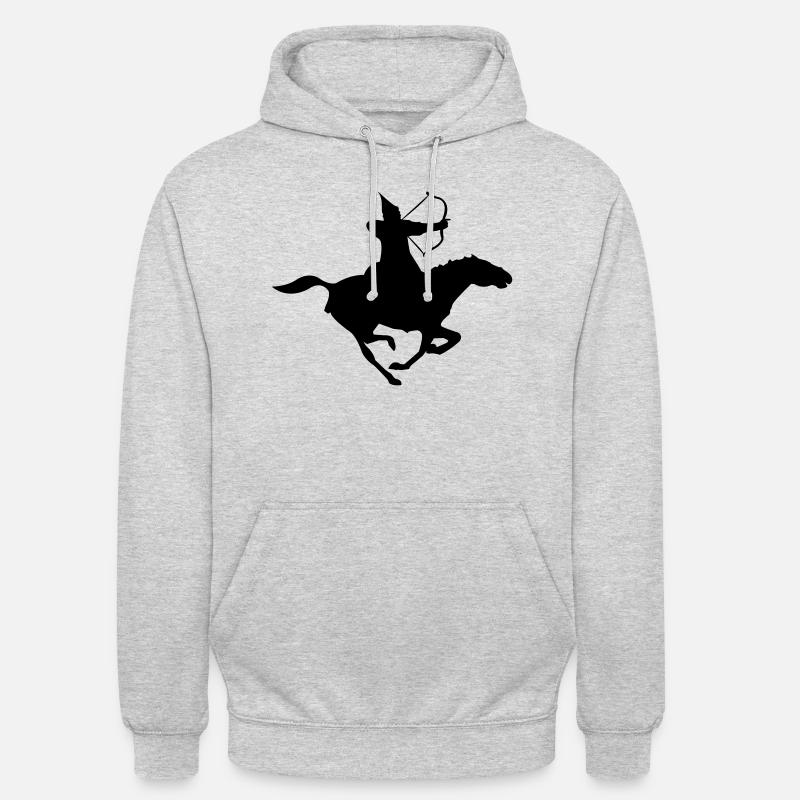 krieger - Sweat-shirt à capuche unisexe - gris clair chiné