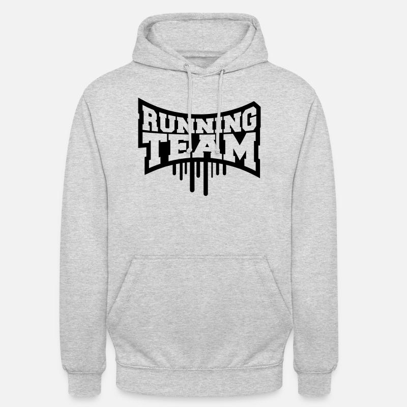 Cool Running Team Graffiti - Sweat-shirt à capuche unisexe - gris clair chiné