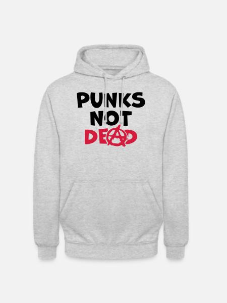Quote punks not dead - Unisex Hoodie - light heather grey