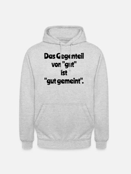 Das Gegenteil - Unisex Hoodie - Hellgrau meliert