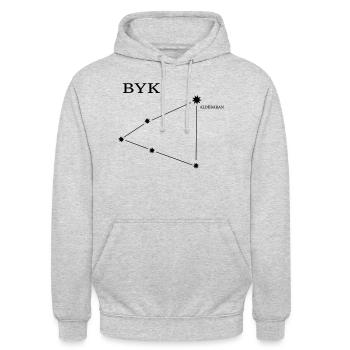 Konstellationen - Unisex Hoodie - Hellgrau meliert - Vorne - Alina (178cm) & Michal (187cm)