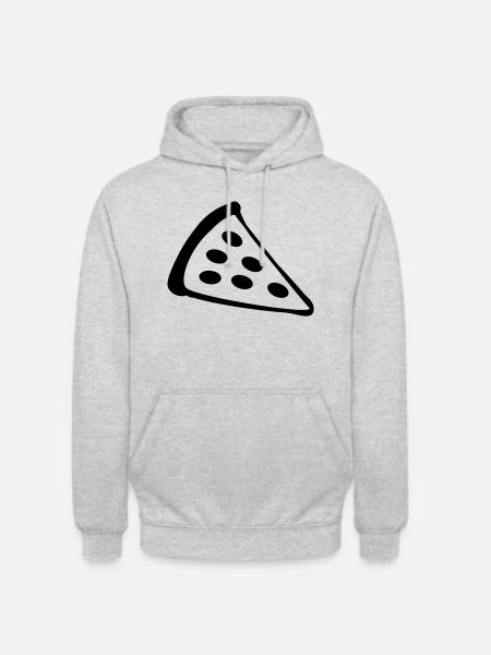 pizza - Unisex Hoodie - light heather grey