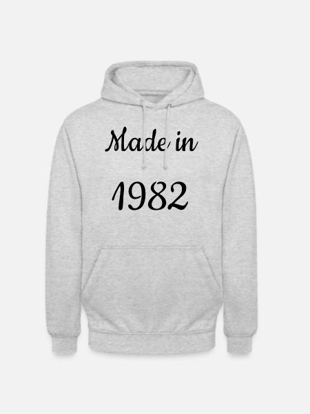 Made in 1982 - Unisex Hoodie - Hellgrau meliert