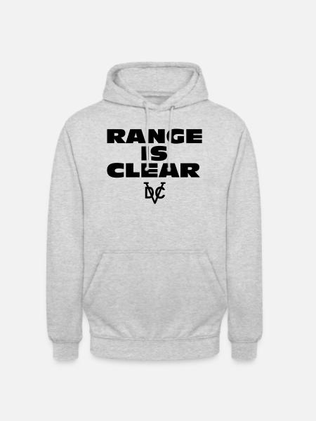 IPSC Range is clear RO2 - Unisex Hoodie - Hellgrau meliert