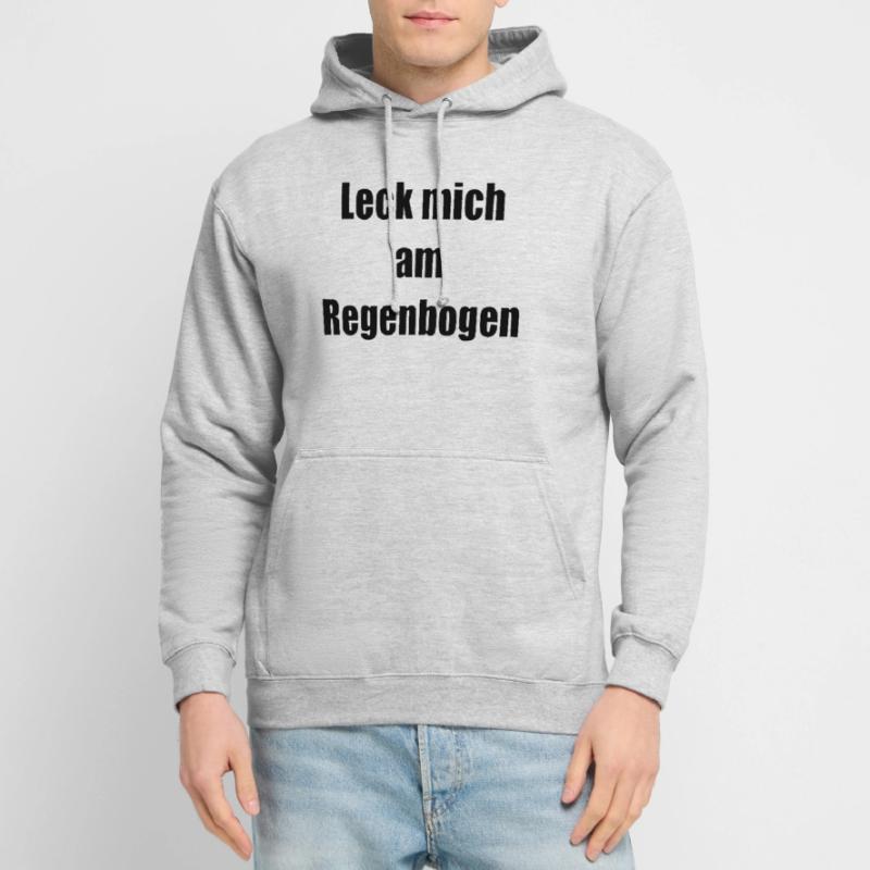 Leck mich am Regenbogen Geschenk Statement Unisex Hoodie