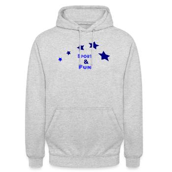 Sport 11 - Unisex Hoodie - Hellgrau meliert - Vorne - Alina (178cm) & Michal (187cm)